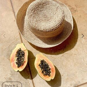 L*Space Tan Straw Hat